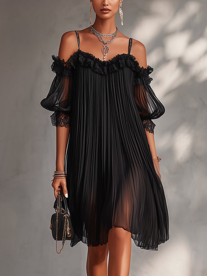 Leorina - Miniabito elegante con spalline