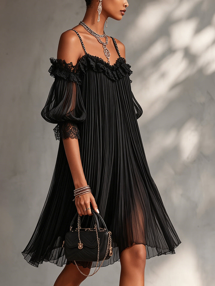 Leorina - Miniabito elegante con spalline