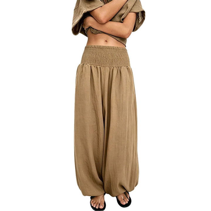 Anavie - Pantaloni harem morbidi al tatto