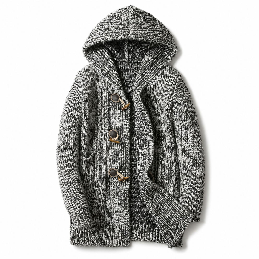 Raevan - Cardigan con cappuccio morbido al tatto