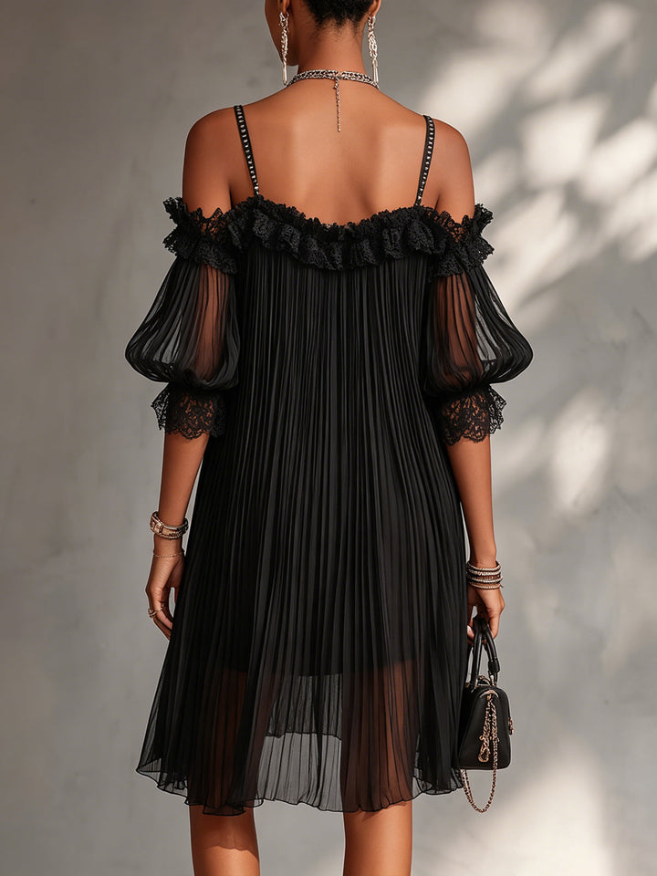 Leorina - Miniabito elegante con spalline