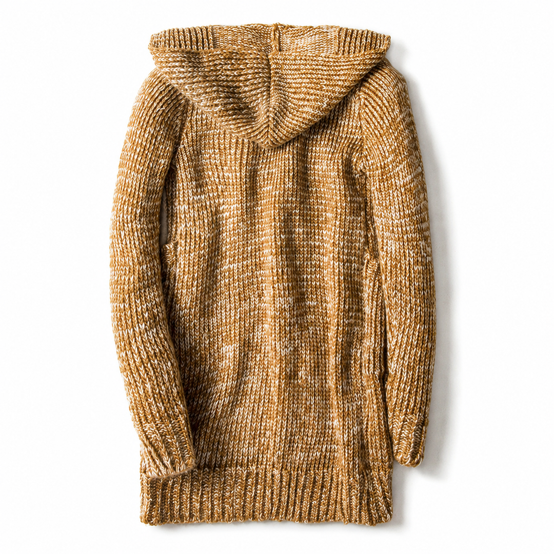 Raevan - Cardigan con cappuccio morbido al tatto