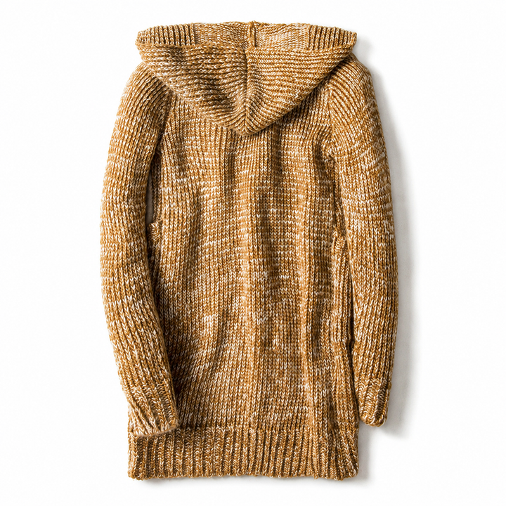 Raevan - Cardigan con cappuccio morbido al tatto