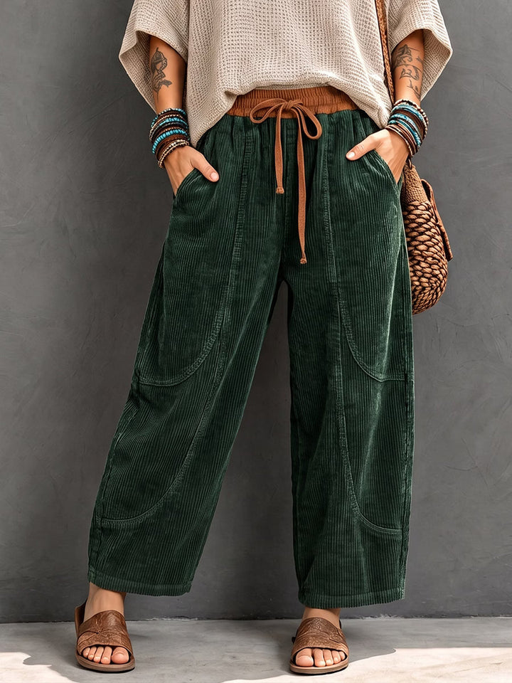Branka - Pantaloni harem testurizzati