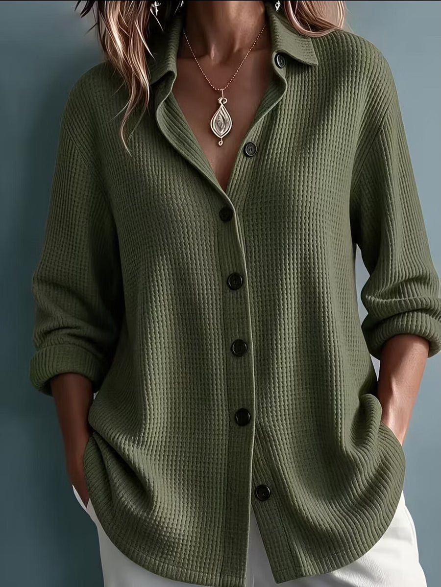 Imelda - Blusa soft touch a maniche lunghe