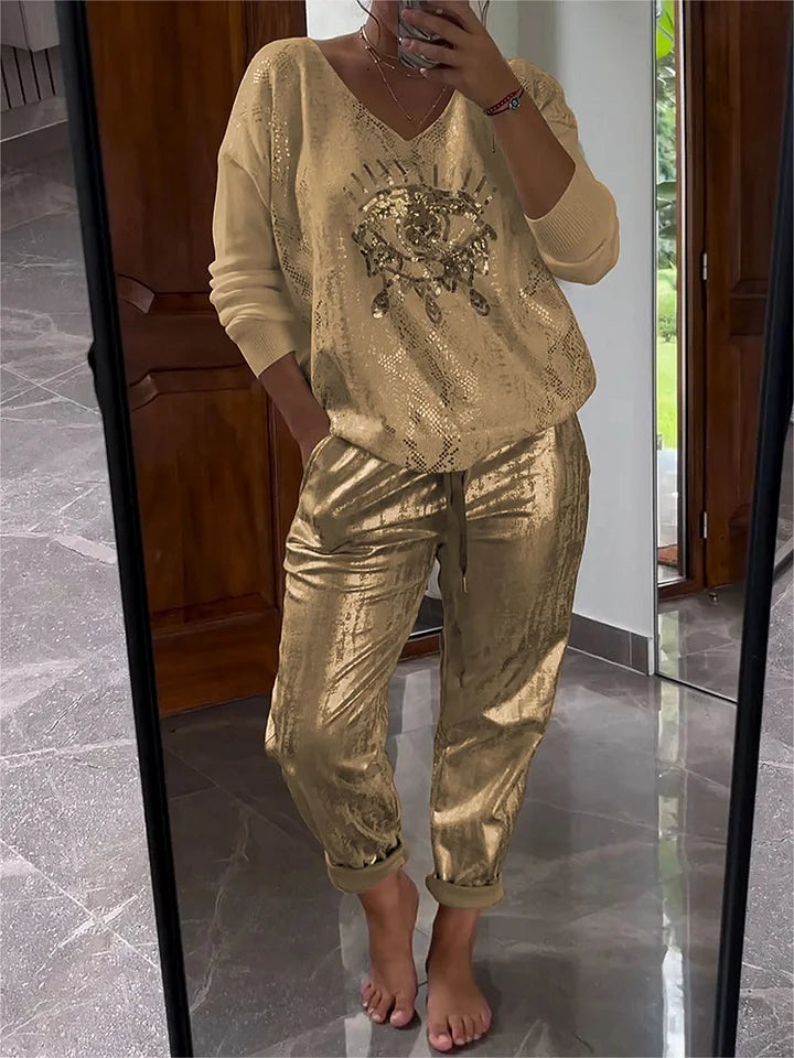 Noravelle - Completo loungewear due pezzi morbido al tatto