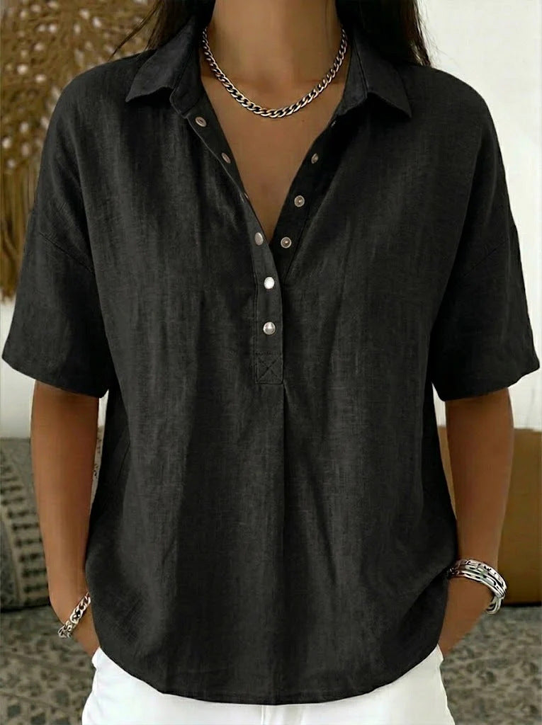 Eulalia - Blusa con collo morbido al tatto