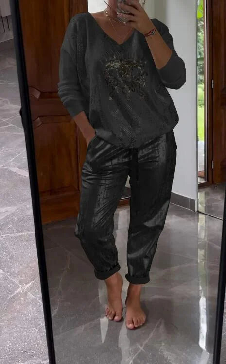 Noravelle - Completo loungewear due pezzi morbido al tatto