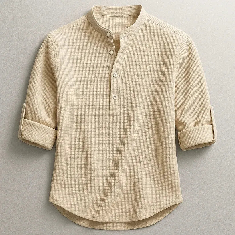 Jarvis - Maglia Henley lavorata