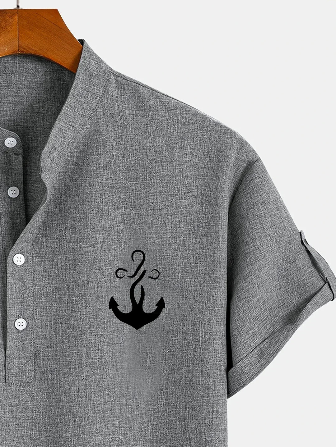 Harlan - Camicia testurizzata a collo alto