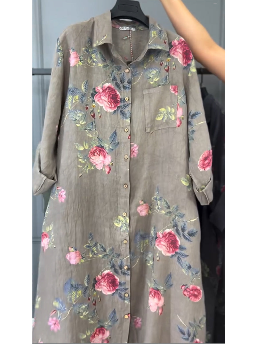 Jovie - Abito camicia in lino pregiato