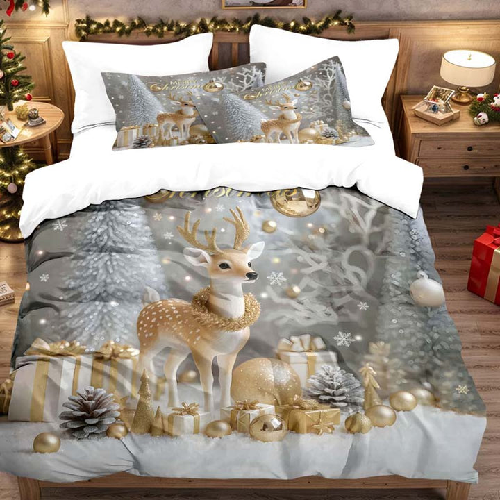 Inyarae - Set di Biancheria da Letto di Natale