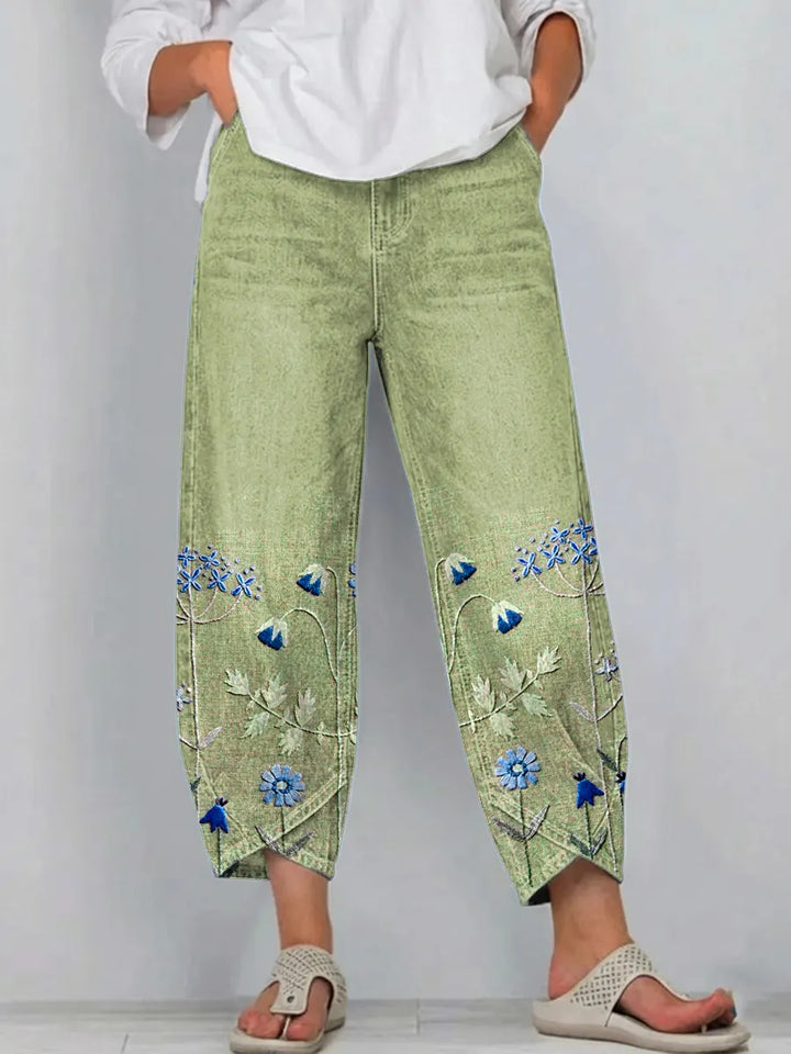 Giada - Jeans a vestibilità rilassata stampati