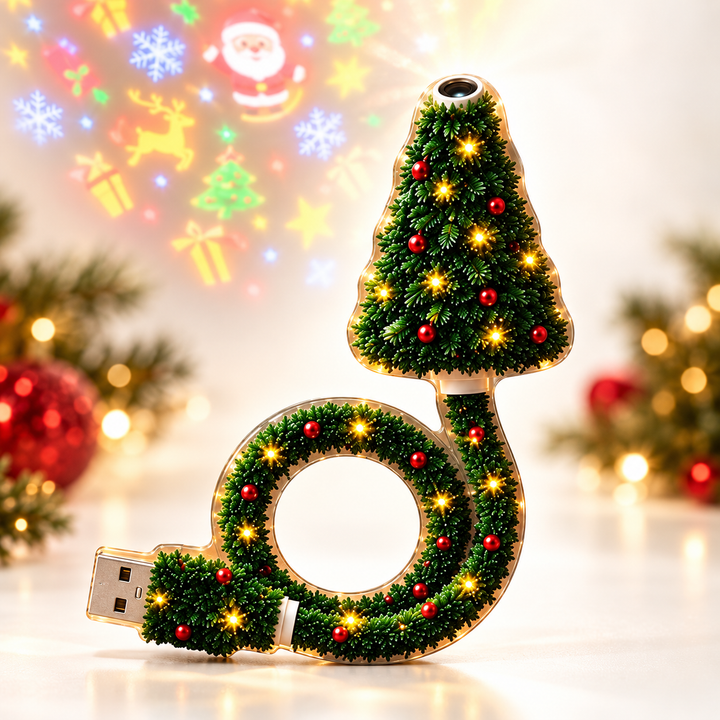 Festelle - Proiettore di luci a LED per albero di Natale