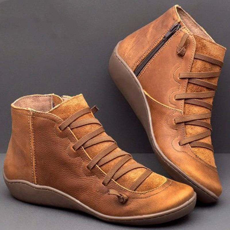 Wenora - Sneakers alte con zip e lacci