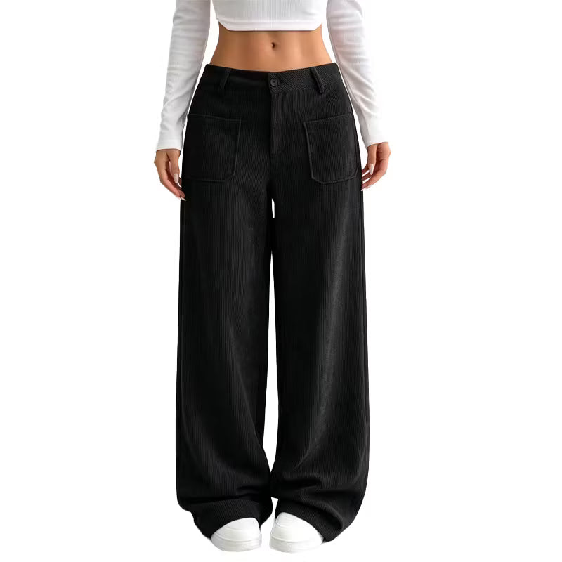 Eithne - Pantaloni a gamba larga dal tocco morbido
