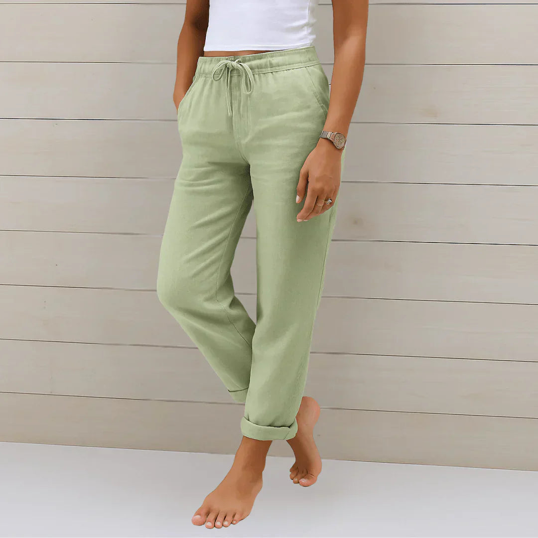 Quirina - Pantaloni in lino leggero