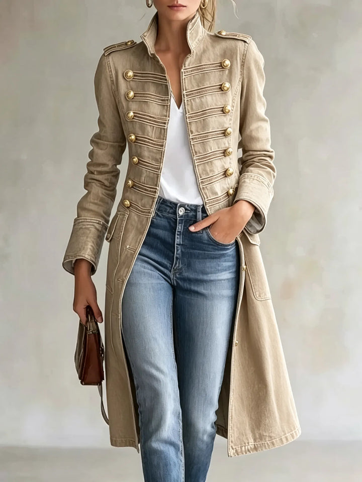 Carisanne - Cappotto militare a taglio lungo pesante