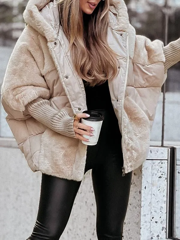 Audra - Giacca invernale con cappuccio imbottito