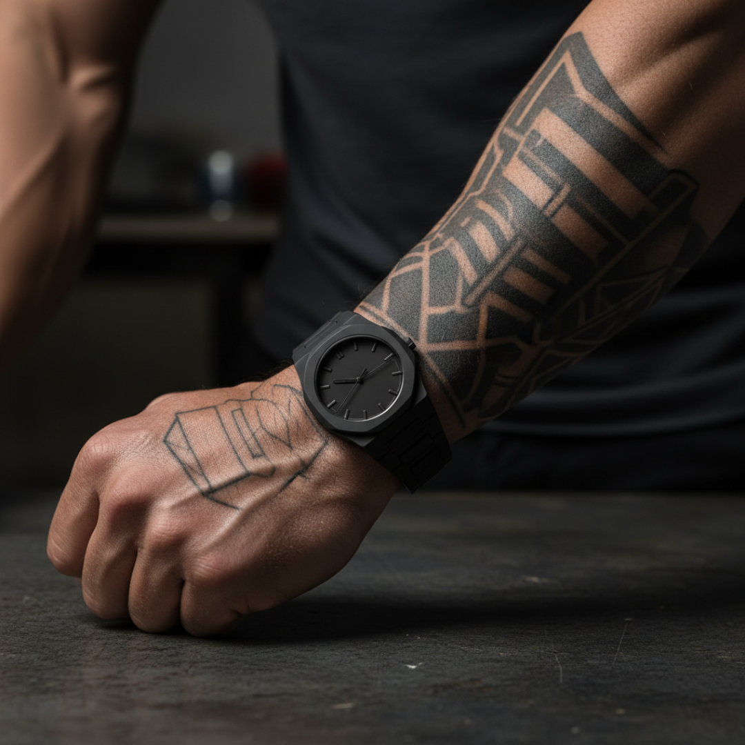 Nevrick - Orologio ottagonale Stealth