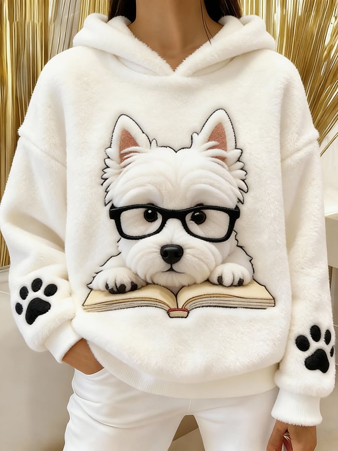 Arinae - Felpa con cappuccio morbida al tatto