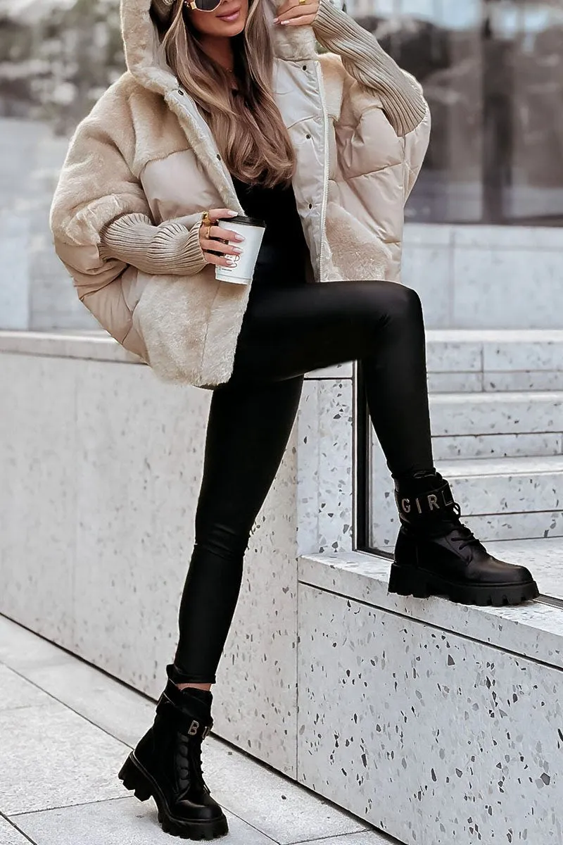 Audra - Giacca invernale con cappuccio imbottito