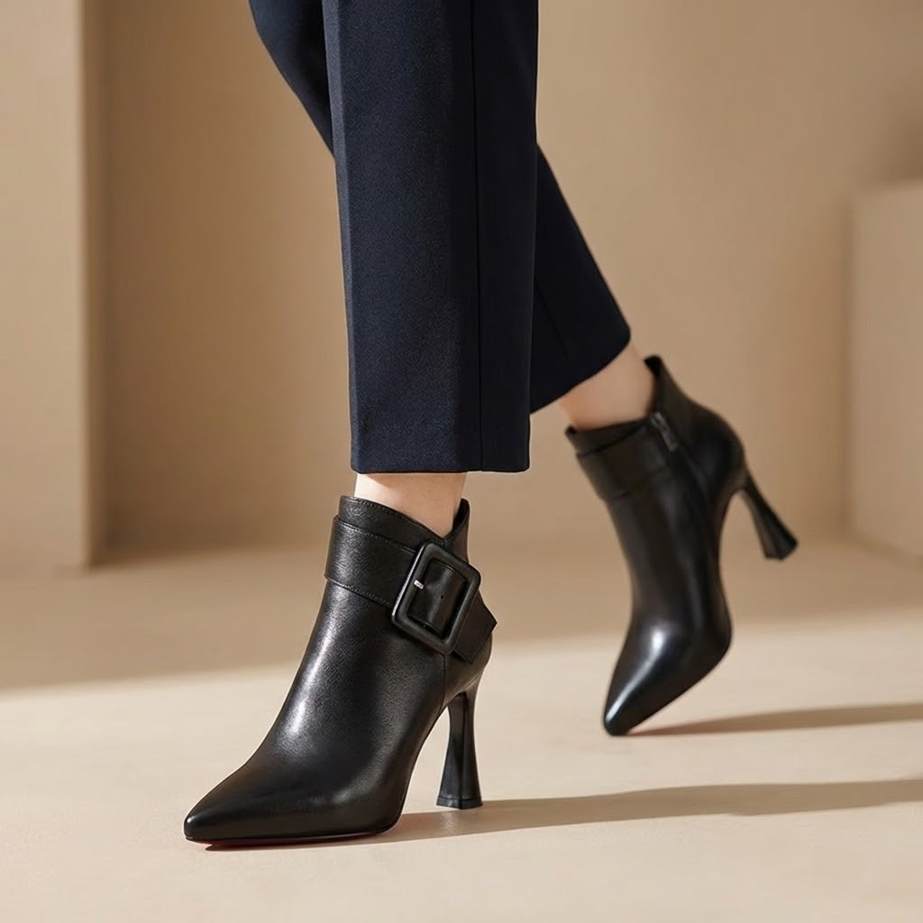 Erina - Stivaletti con tacco scultoreo