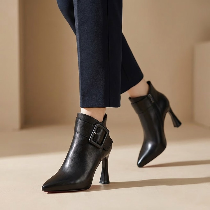 Erina - Stivaletti con tacco scultoreo