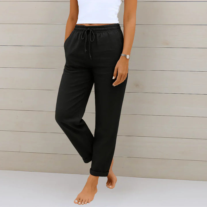 Quirina - Pantaloni in lino leggero