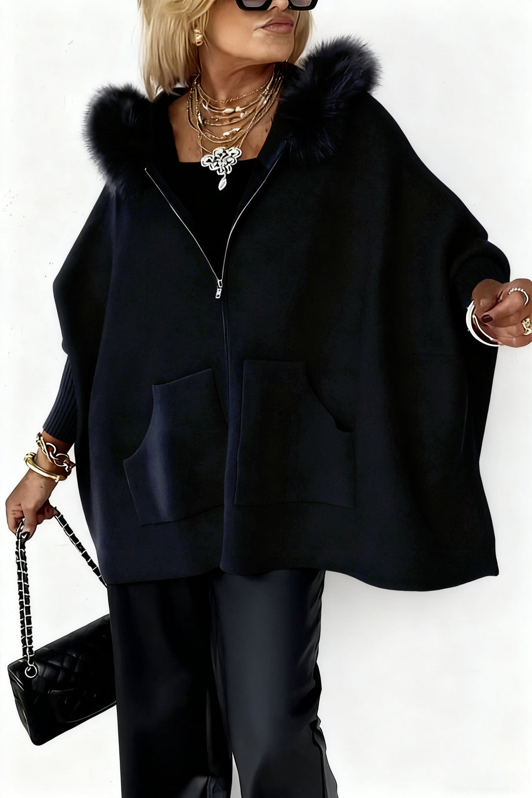 Isendria - Cappotto Elegante e Casual con Cappuccio