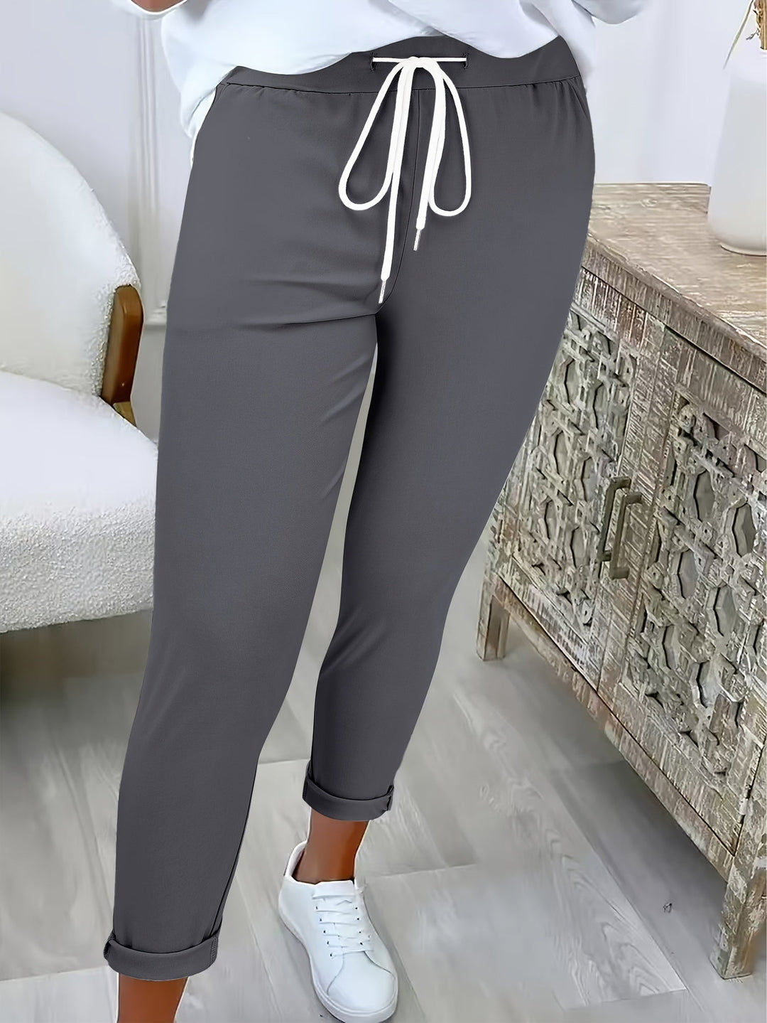 Tansy - Pantaloni stretch con coulisse su misura