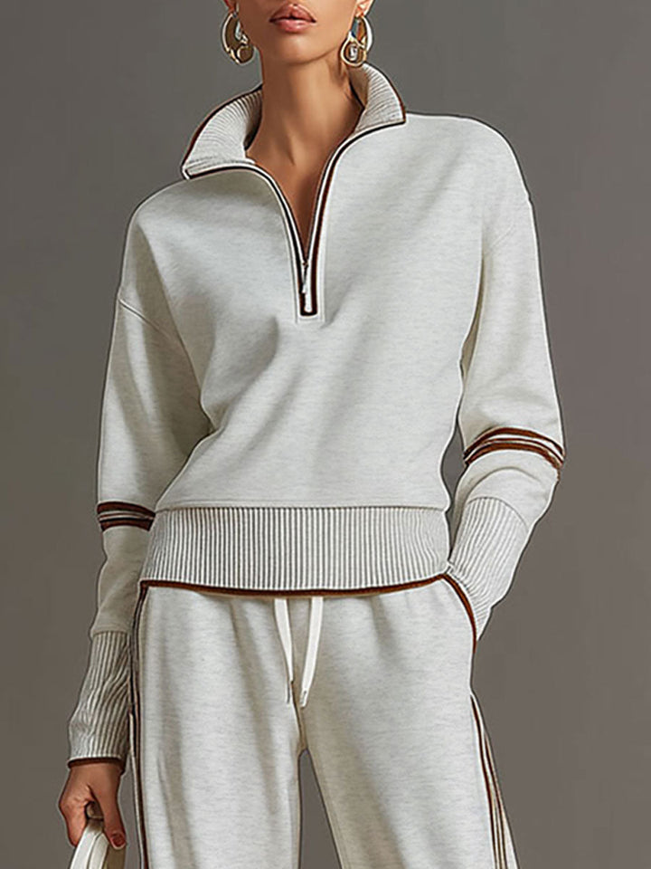 Honora - Coordinato due pezzi a gamba larga dal tocco morbido