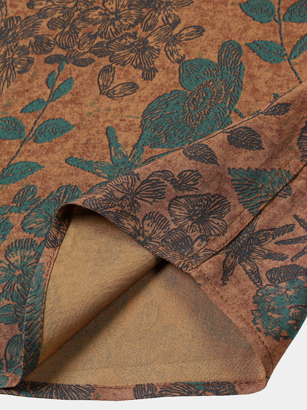 Leoric - Camicia leggera a maniche corte con stampa floreale