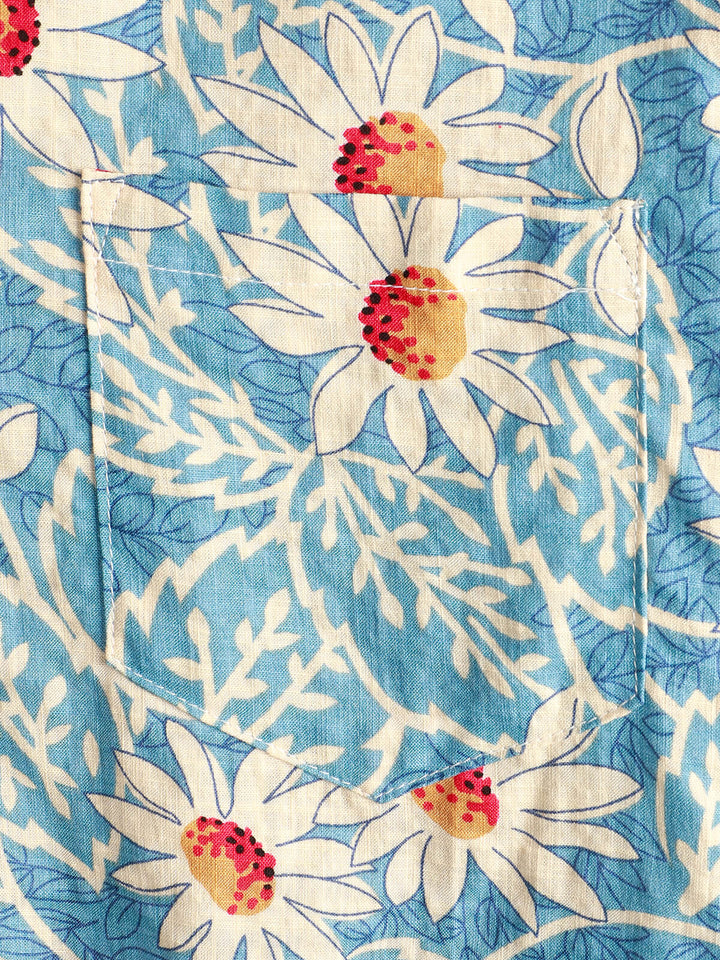 Leoric - Camicia leggera a maniche corte con stampa floreale