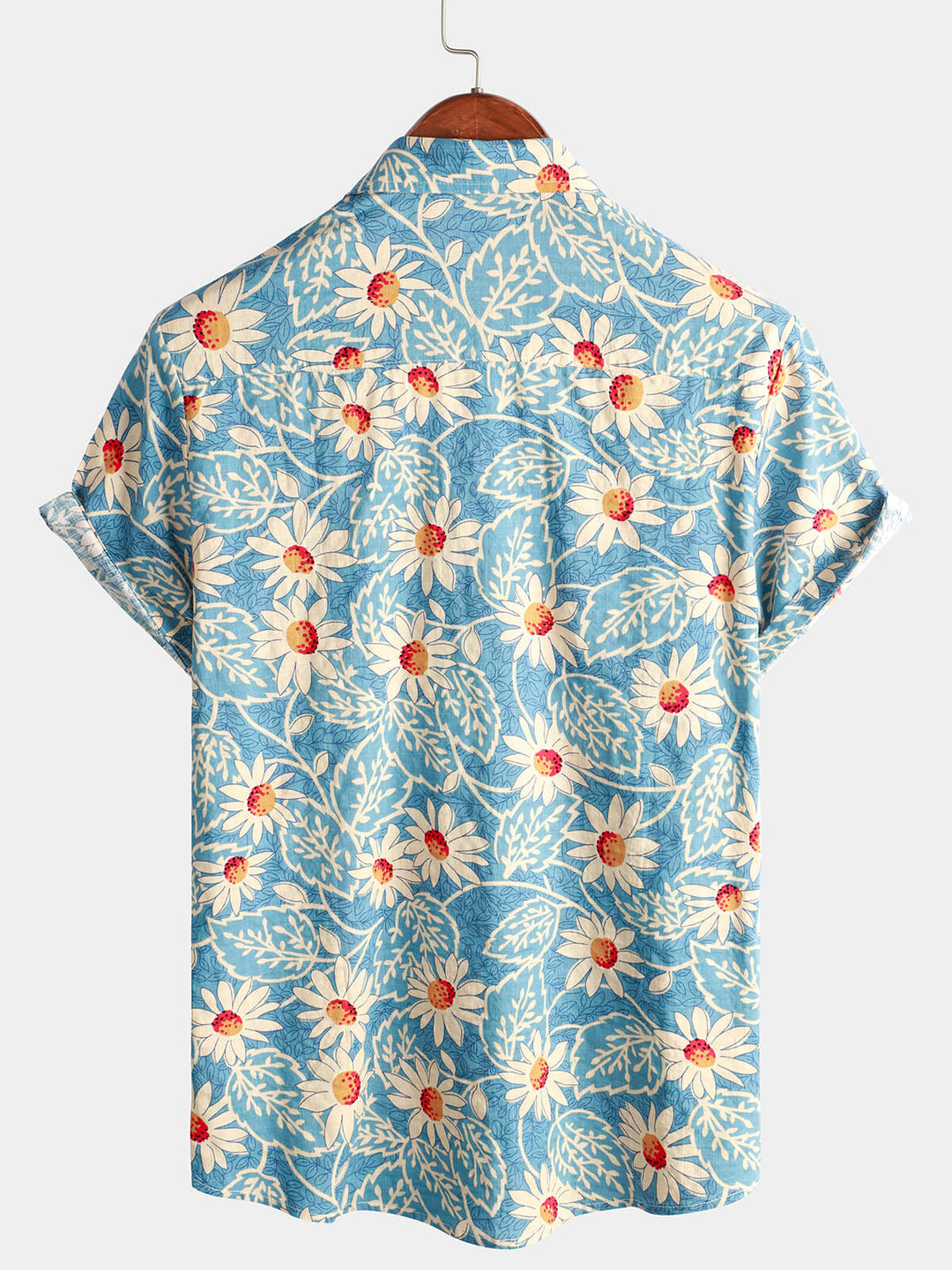 Leoric - Camicia leggera a maniche corte con stampa floreale