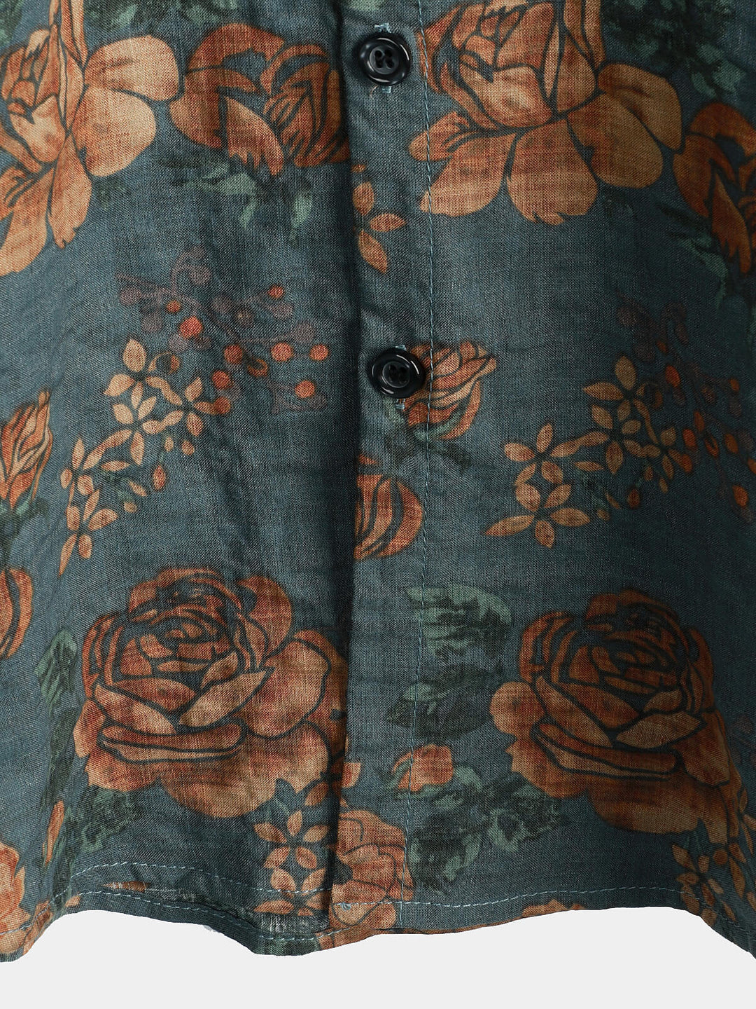 Leoric - Camicia leggera a maniche corte con stampa floreale