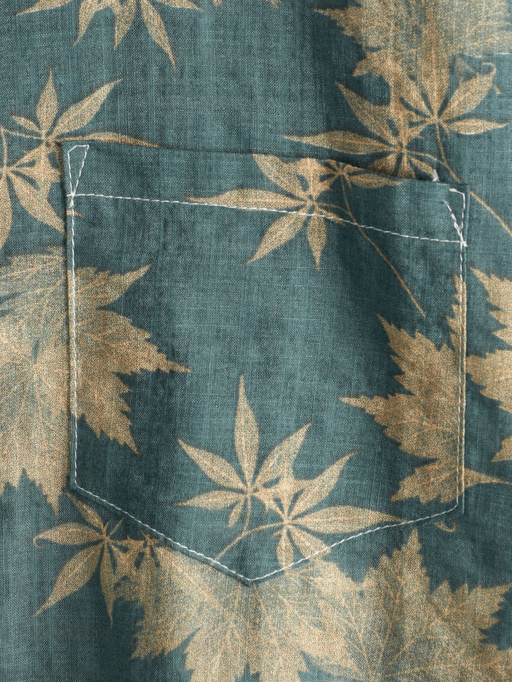 Leoric - Camicia leggera a maniche corte con stampa floreale