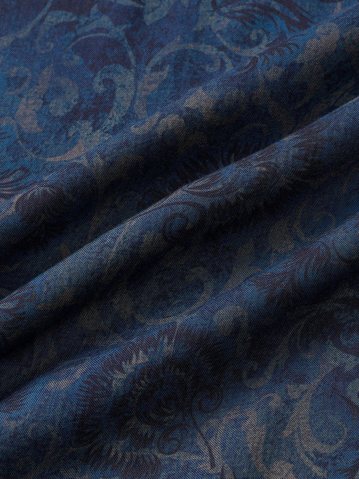 Leoric - Camicia leggera a maniche corte con stampa floreale