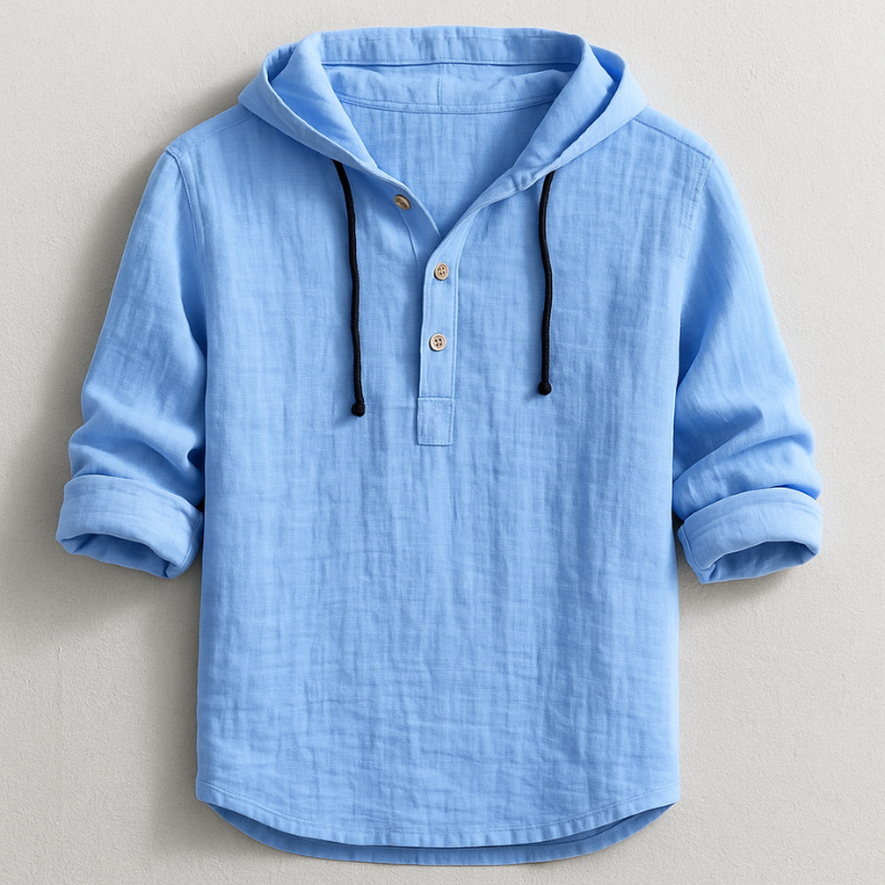 Tavrell - Camicia con cappuccio in lino pregiato