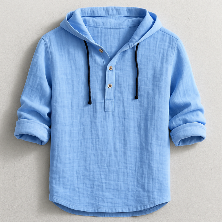 Tavrell - Camicia con cappuccio in lino pregiato