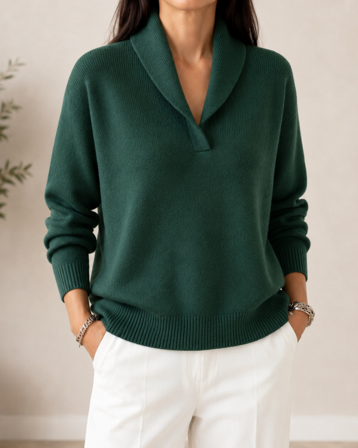 Amandina - Maglione con scollo a V dal tocco morbido