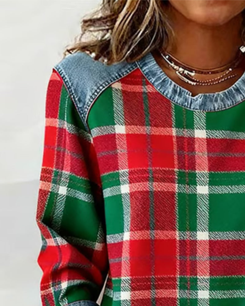 Adair - Felpa casual a righe con girocollo