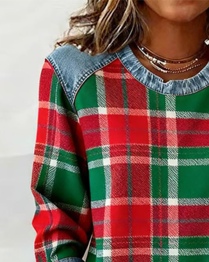 Adair - Felpa casual a righe con girocollo
