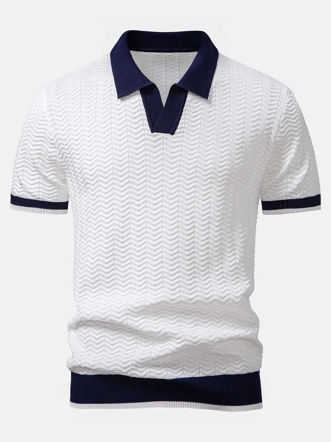 Arleno - Polo in maglia di viscosa testurizzata