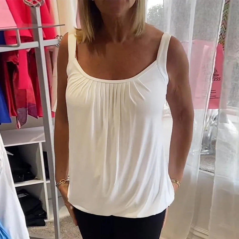 Corina - Canotta con scollo a U dal tocco morbido