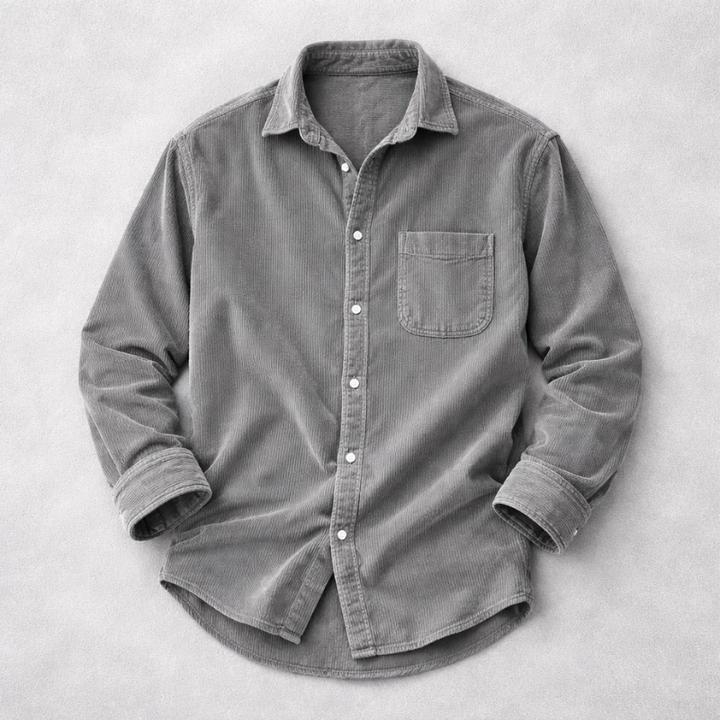 Hendrix - Camicia a bottoni in velluto a coste