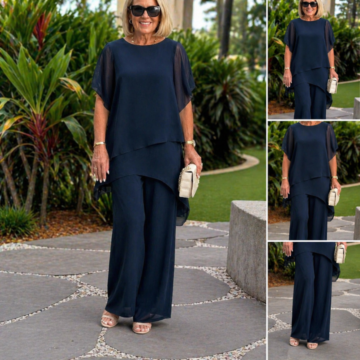 Jessenia - Coordinato con tunica a strati e pantaloni