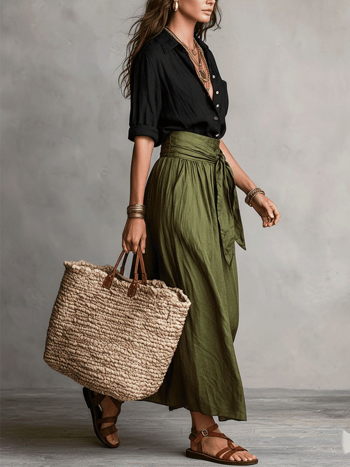 Estella - Coordinato con blusa elegante e gonna midi