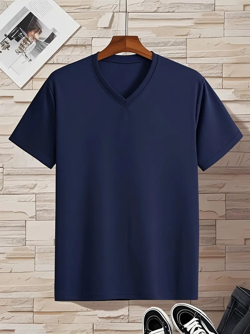 Trevor - T-shirt con scollo a V dal tocco morbido