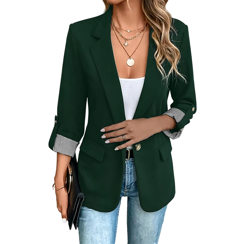 Celenya - Blazer classico con maniche risvoltate